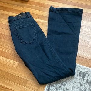 Express high rise flare jeans